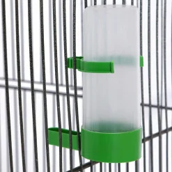 vidaXL Vogelkooi 54x54x146 cm staal zwart