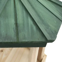 vidaXL Vogelvoeder achthoekig 33x30 cm massief vurenhout