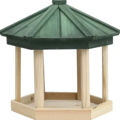 vidaXL Vogelvoeder achthoekig 33x30 cm massief vurenhout