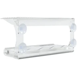 vidaXL Vogelvoederbakken voor raam 2 st 30x12x15 cm acryl