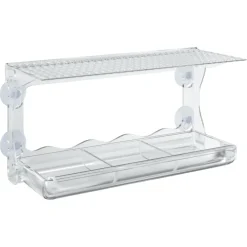 vidaXL Vogelvoederbakken voor raam 2 st 30x12x15 cm acryl