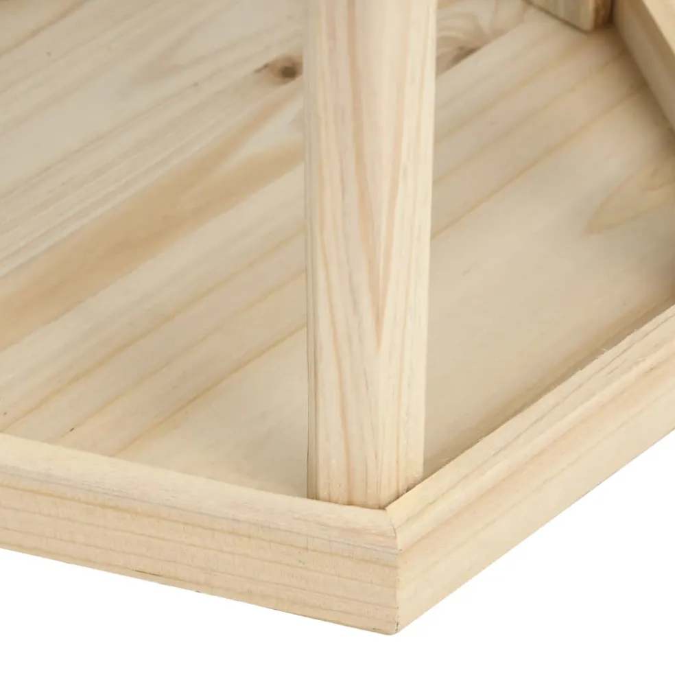 vidaXL Vogelvoeder staand 33x110 cm massief vurenhout