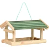 vidaXL Vogelvoeder 35x29,5x21 cm massief hout