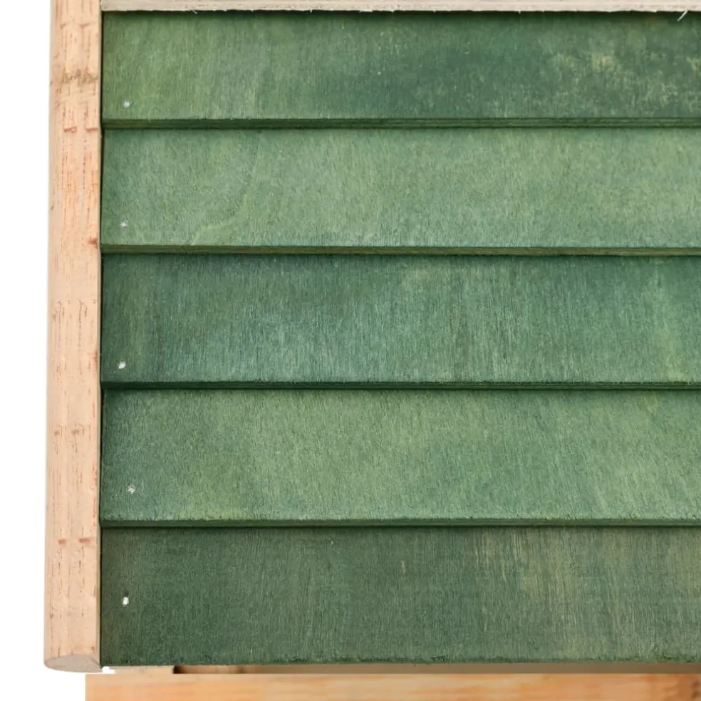 vidaXL Vogelvoeder 35x29,5x21 cm massief hout