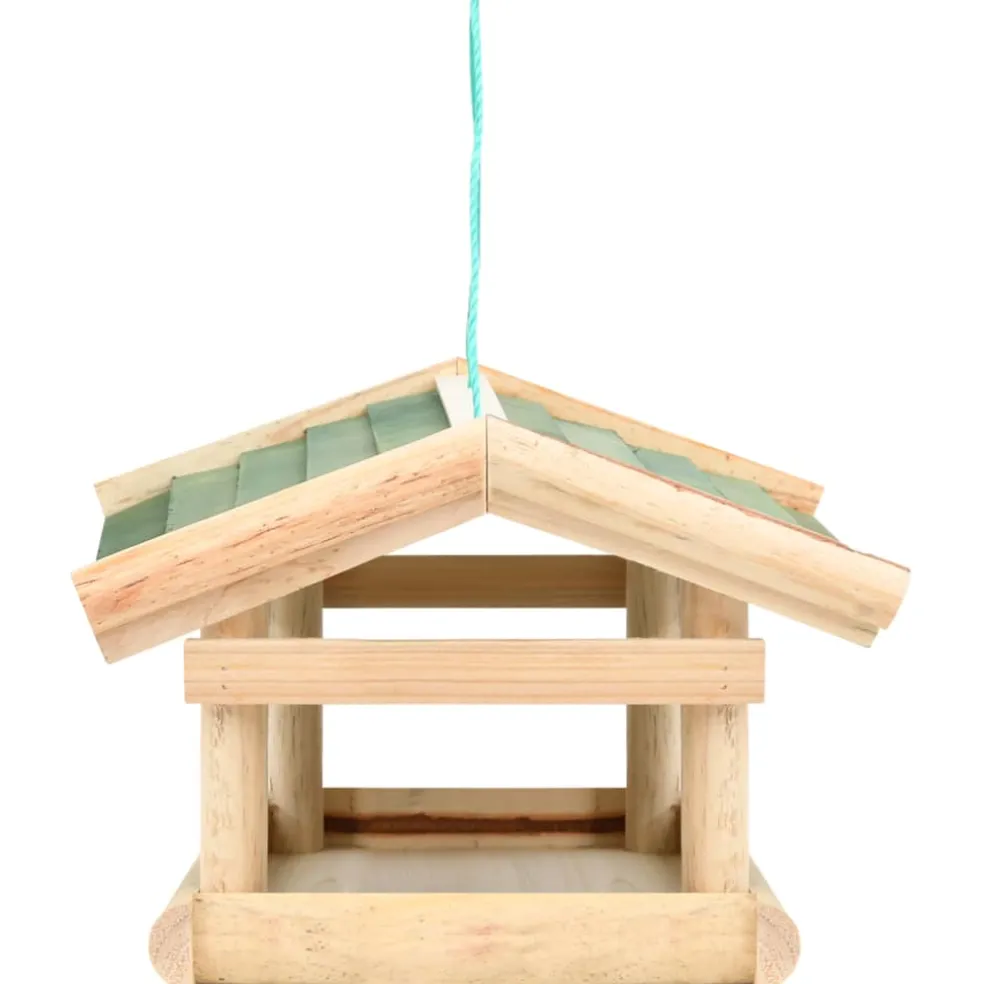 vidaXL Vogelvoeder 35x29,5x21 cm massief hout