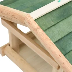vidaXL Vogelvoeder 35x29,5x21 cm massief hout