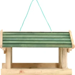 vidaXL Vogelvoeder 35x29,5x21 cm massief hout