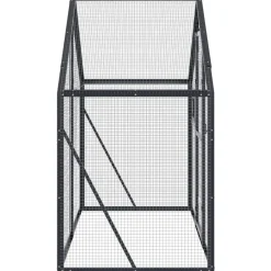 vidaXL Volière 179x100x185 m aluminium antracietkleurig