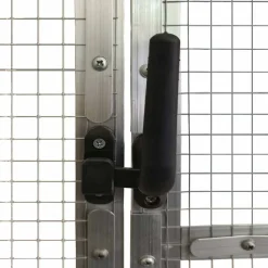 vidaXL Volière 179x100x185 m aluminium zilverkleurig