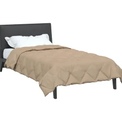 vidaXL Vol jaar dekbed 135 x 200 cm 300 gsm Taupe