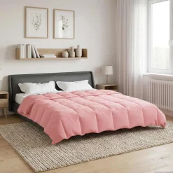 vidaXL Vol jaar dekbed 240 x 260 cm 4 seizoenen Roze Ademend