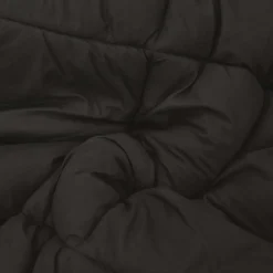 vidaXL Vol jaar dekbed Zwart en Taupe 135 x 200 cm Microfiber