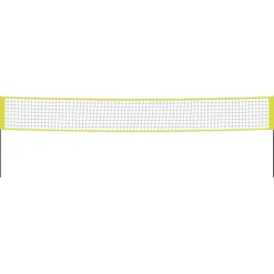 vidaXL Volleybalnet 823x244 cm PE-stof geel en zwart