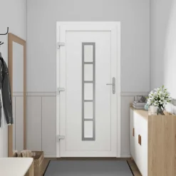 vidaXL Voordeur Antracietkleurig 88 x 200 cm PVC