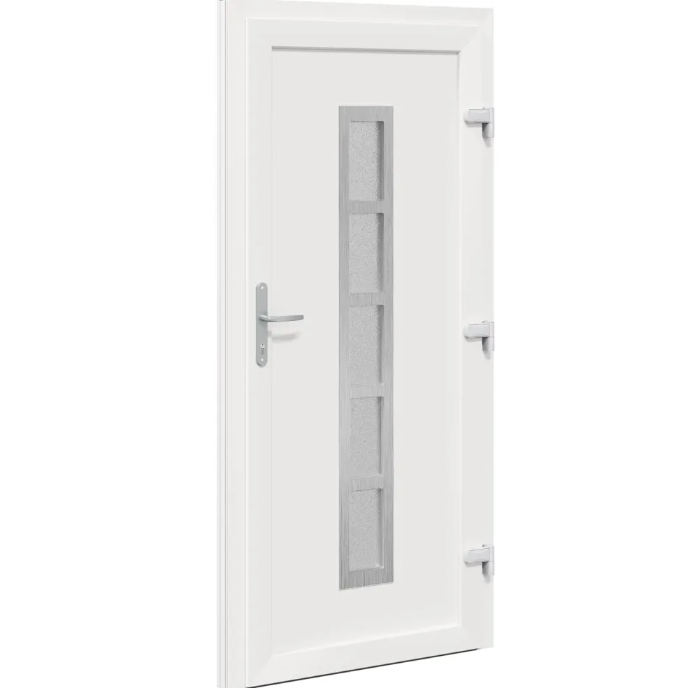 vidaXL Voordeur Antracietkleurig 88 x 200 cm PVC