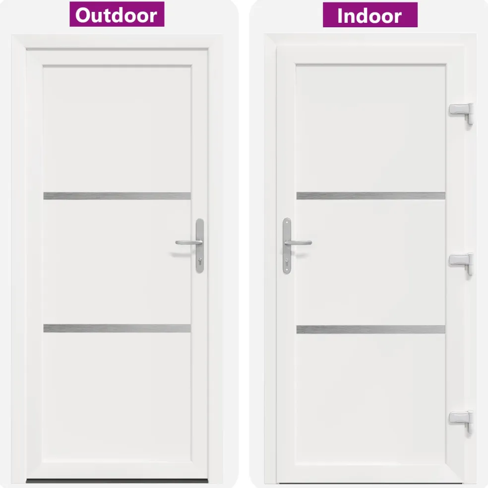 vidaXL Voordeur Wit 88 x 200 cm PVC