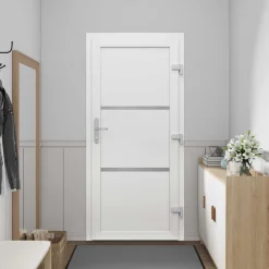vidaXL Voordeur Wit 88 x 200 cm PVC