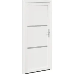 vidaXL Voordeur Wit 88 x 200 cm PVC