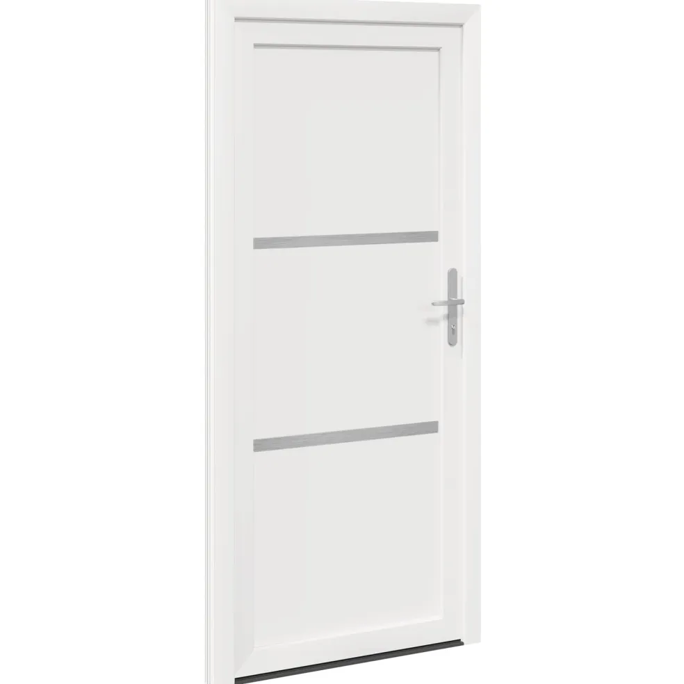 vidaXL Voordeur Wit 88 x 200 cm PVC