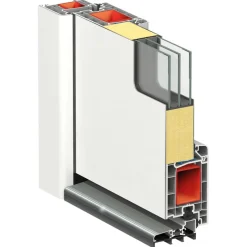 vidaXL Voordeur 100x200 cm aluminium en PVC wit