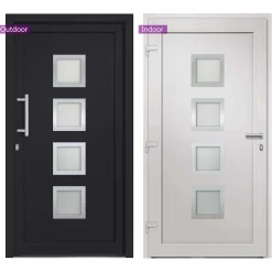 vidaXL Voordeur 98x190 cm antraciet