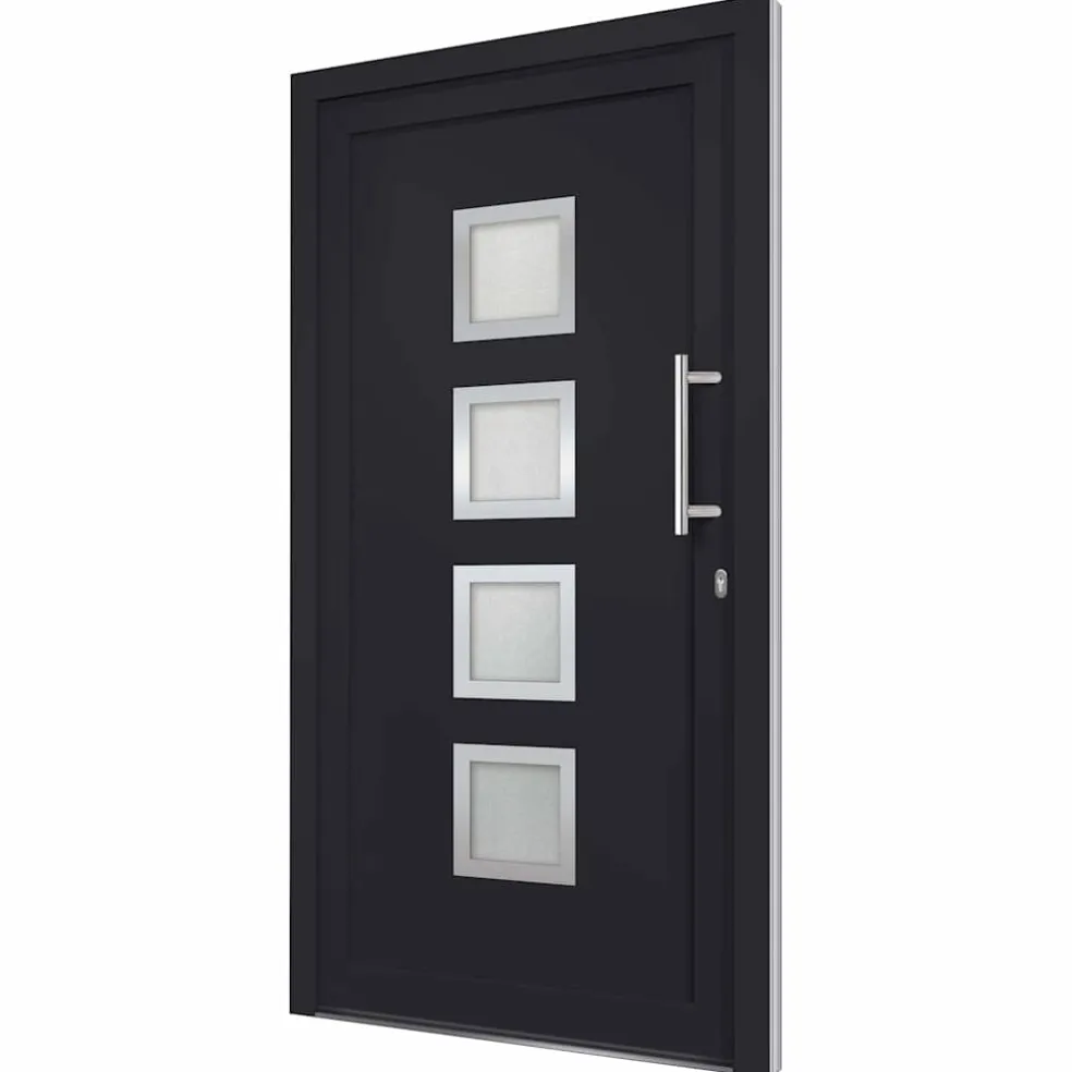 vidaXL Voordeur 88x200 cm antraciet