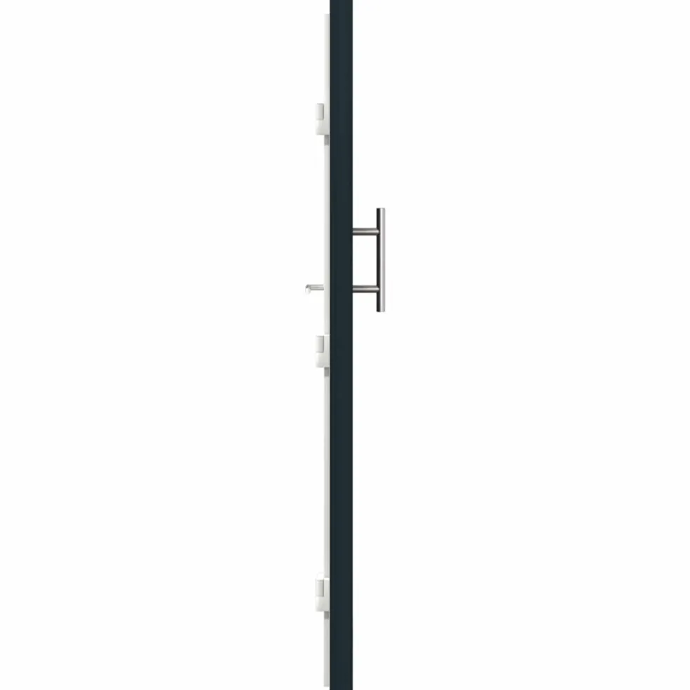 vidaXL Voordeur 88 x 200 cm PVC Antraciet