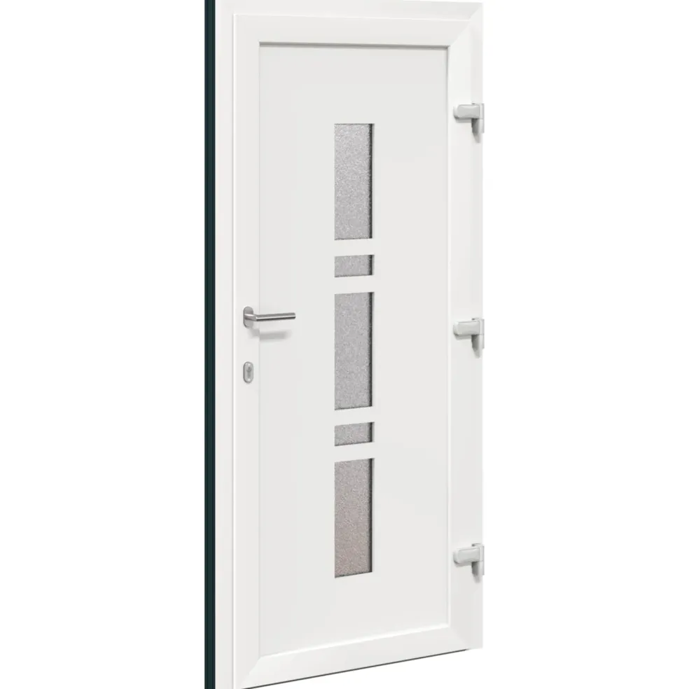 vidaXL Voordeur 88 x 200 cm PVC Antraciet