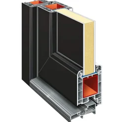 vidaXL Voordeur 88 x 200 cm PVC Antraciet