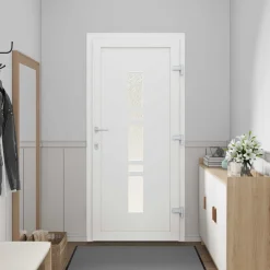 vidaXL Voordeur 88 x 200 cm PVC Antraciet