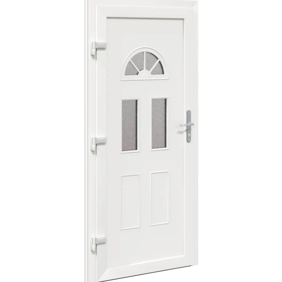 vidaXL Voordeur 98 x 198 cm PVC Antraciet