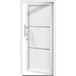 vidaXL Voordeur 88 x 200 cm PVC Wit