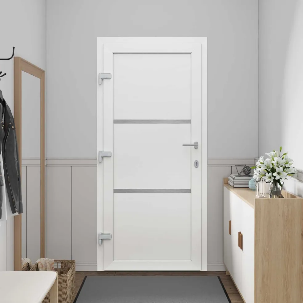vidaXL Voordeur 88 x 200 cm PVC Wit