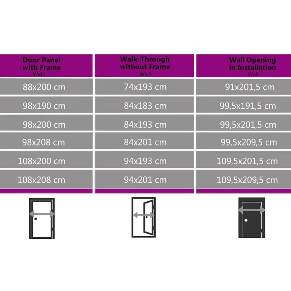 vidaXL Voordeur 98x198 cm wit