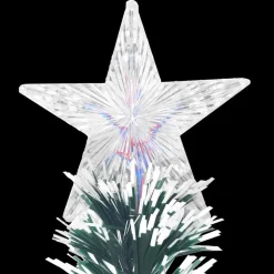 vidaXL Voorverlichte kerstboom met standaard en LED 150 cm glasvezel