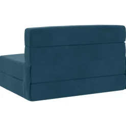 vidaXL Vouwbare Bankbed Blauw 70 x 72 x 60 cm Stof
