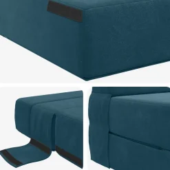 vidaXL Vouwbare Bankbed Blauw 70 x 72 x 60 cm Stof