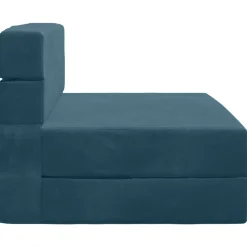 vidaXL Vouwbare Bankbed Blauw 70 x 72 x 60 cm Stof