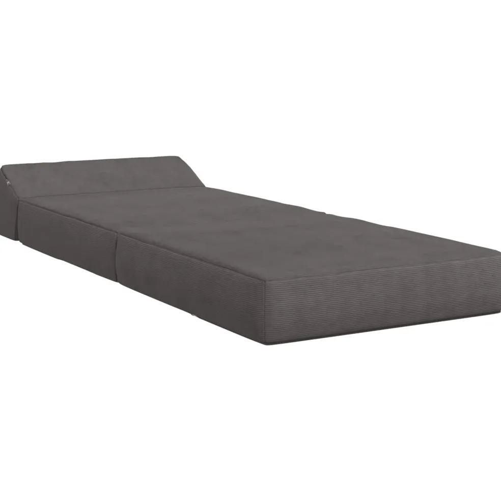 vidaXL Vouwbare Bankbed Donkergrijs 60 x 70 x 41 cm Stof