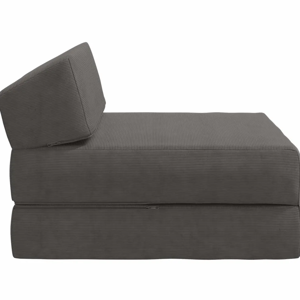 vidaXL Vouwbare Bankbed Donkergrijs 60 x 70 x 41 cm Stof
