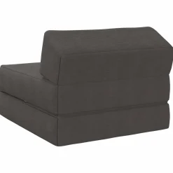 vidaXL Vouwbare Bankbed Donkergrijs 60 x 70 x 41 cm Stof