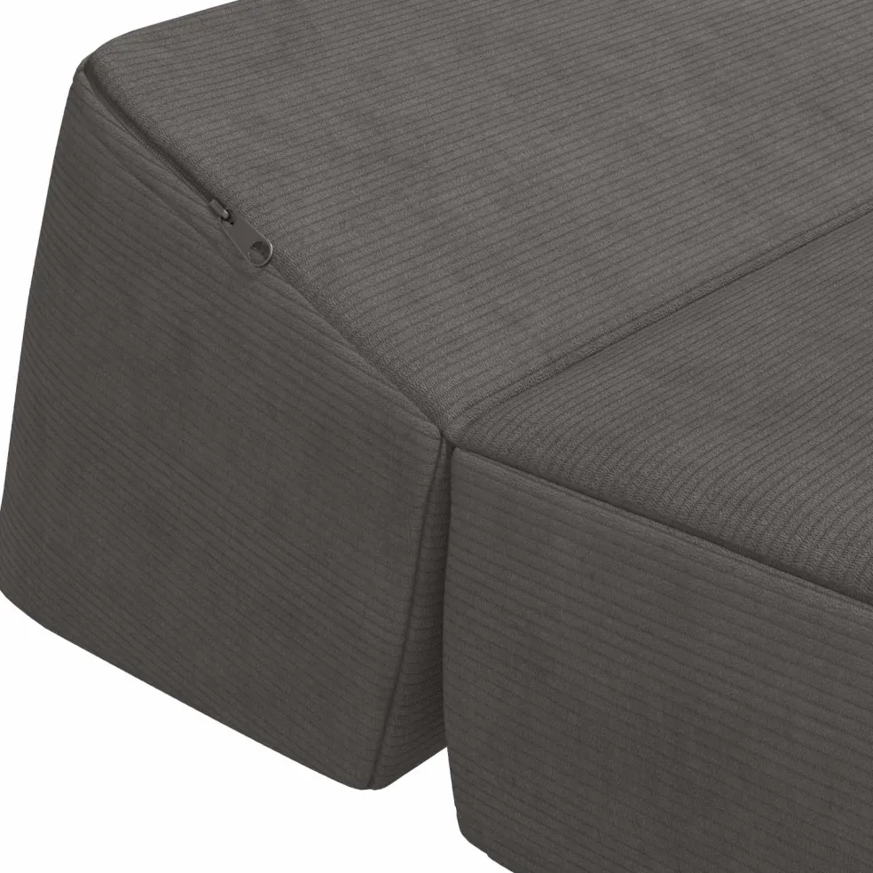 vidaXL Vouwbare Bankbed Donkergrijs 60 x 70 x 41 cm Stof