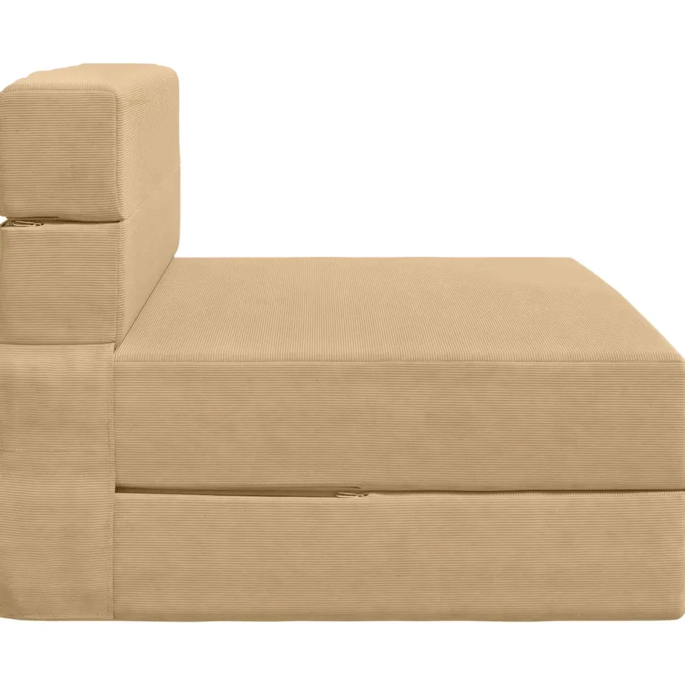 vidaXL Vouwbare Bankbed Groen Grijs 70 x 72 x 60 cm Stof
