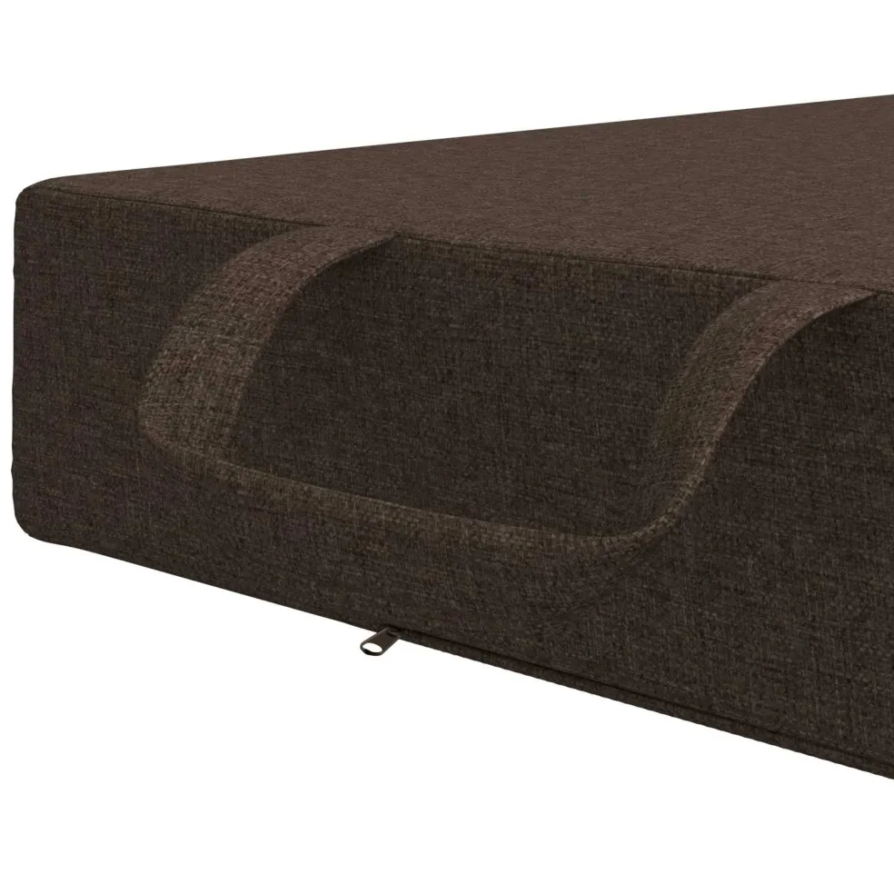 vidaXL Vouwbare Bankbed 75 x 63 x 45 cm Taupe
