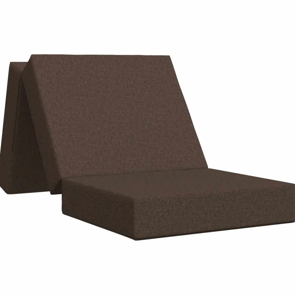 vidaXL Vouwbare Bankbed 75 x 63 x 45 cm Taupe