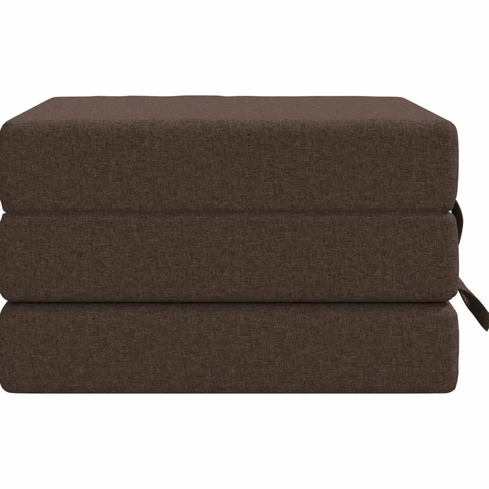 vidaXL Vouwbare Bankbed 75 x 63 x 45 cm Taupe