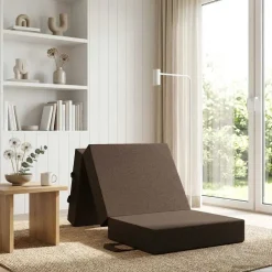 vidaXL Vouwbare Bankbed 75 x 63 x 45 cm Taupe