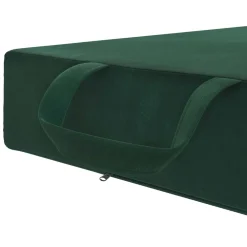 vidaXL Vouwbare Bankbed 75 x 63 x 45 cm Donkergroen
