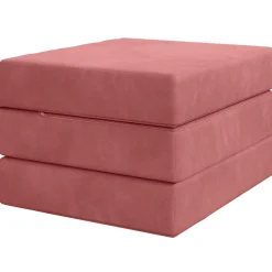 vidaXL Vouwbare Bankbed 75 x 63 x 45 cm Roze