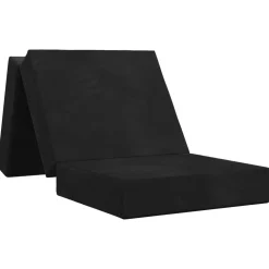 vidaXL Vouwbare Bankbed 75 x 63 x 45 cm Zwart